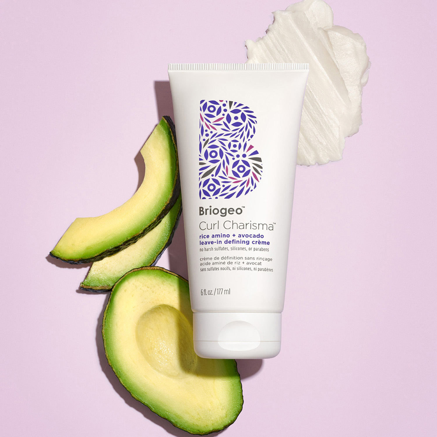 CURL CHARISMA™ RICE AMINO + AVOCADO LEAVE–IN DEFINING CRÈME 6OZ (CREMA DE ARROZ AMINO + AGUACATE)